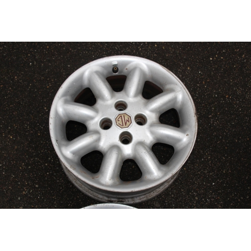 464 - SET OF 4 MG ALLOY WHEELS 
41 X 18CM