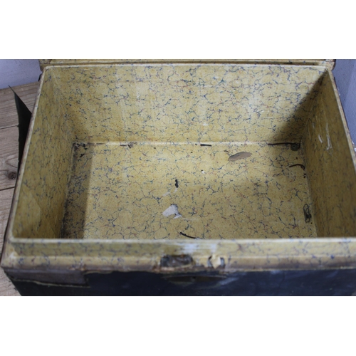 565 - 2 X ANTIQUE BOXES 
38 X 26 X 18CM