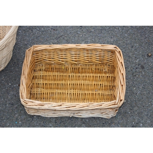 487 - 3 X WICKER BASKETS
60CM