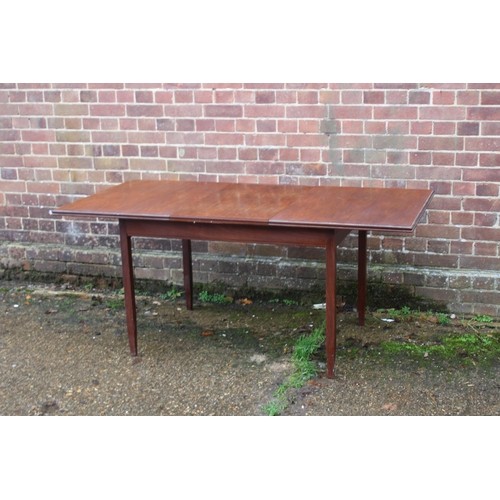 85 - TEAK  EXTENDING DINING  TABLE AND 4 CHAIRS
168 X 83 X 72CM