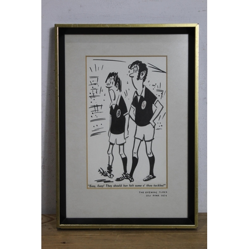 119 - QUANTITY OF CARICATURE FRAMED PICTURES FROM VARIOUS PAPERS  1967
37 X 23CM