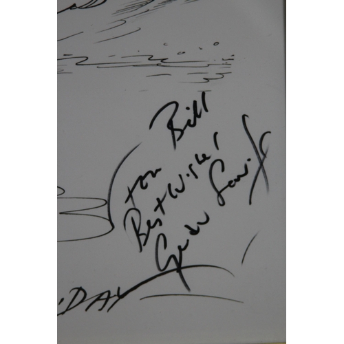 131 - SIGNED CARICATURE OF TONY BLAIR 
50 X 35CM