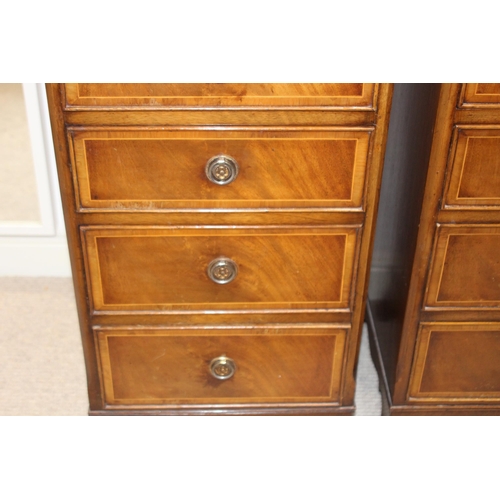 20 - PAIR OF REPRODUCTION BEDSIDE TABLES 
41 X 36 X 76CM