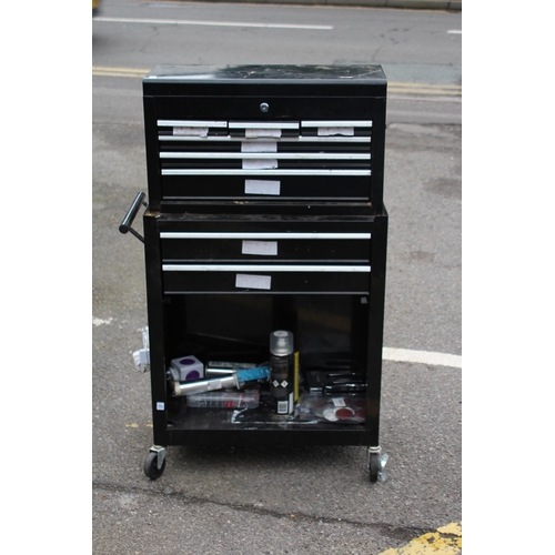 102 - GARAGE METAL STORAGE DRAWERS AND CONTENTS 
108 X 65 X 33CM