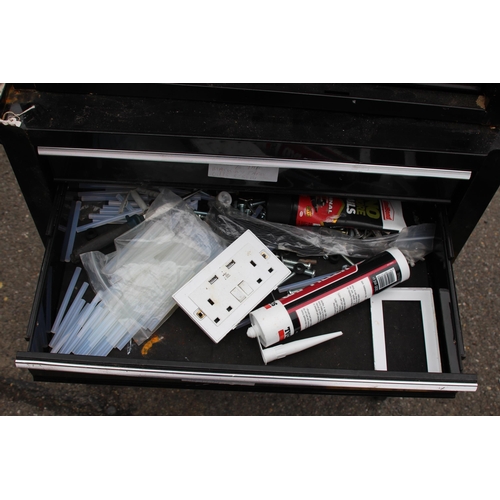 102 - GARAGE METAL STORAGE DRAWERS AND CONTENTS 
108 X 65 X 33CM