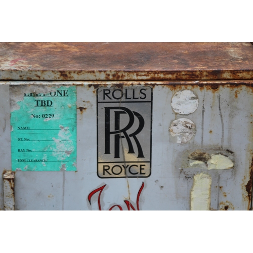 104 - VINTGE ROLLS ROYCE WORK STORAGE CABINET 
94 X 43 X 68CM