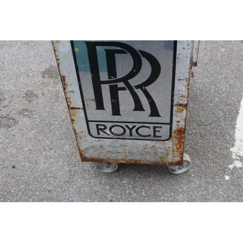 104 - VINTGE ROLLS ROYCE WORK STORAGE CABINET 
94 X 43 X 68CM