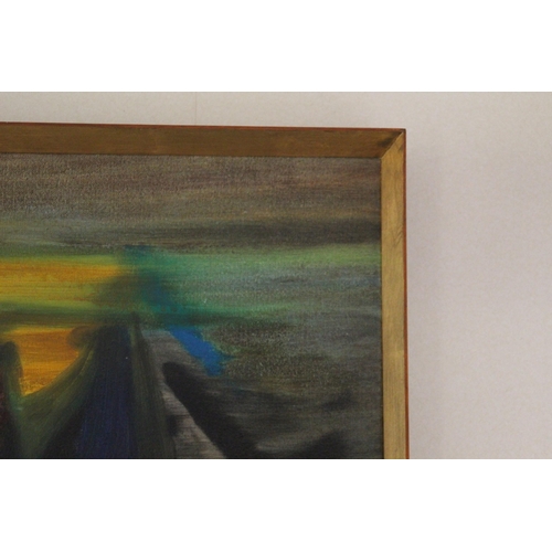 163 - RETRO OIL ON CANVAS SIGNED HARDY 67
96 X 75CM