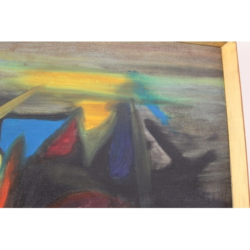 163 - RETRO OIL ON CANVAS SIGNED HARDY 67
96 X 75CM