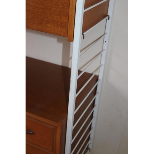 28 - THREE RETRO LADDERAX SYSTEMS BY STAPLES   
EACH ONE 94 X 41 X 200CM