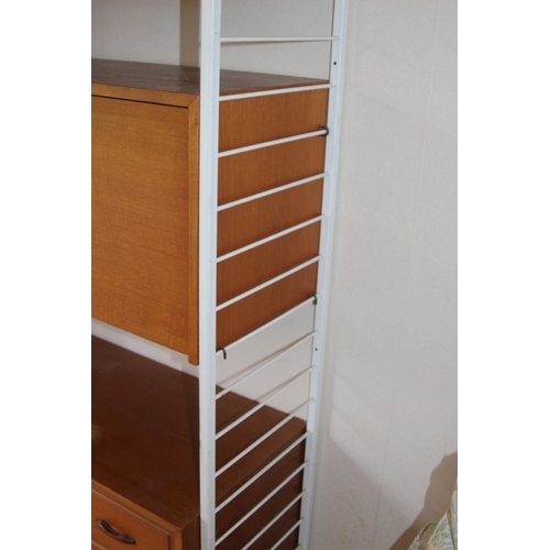 28 - THREE RETRO LADDERAX SYSTEMS BY STAPLES   
EACH ONE 94 X 41 X 200CM