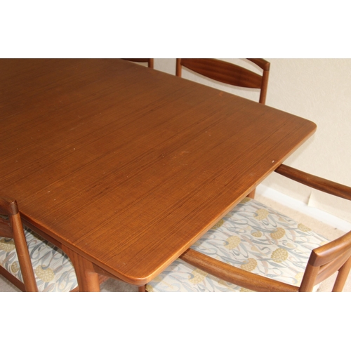 32 - McINTOSH DOUBLE BUTTERFLY LEAF EXTENDING DINING TABLE AND SIX CHAIRS  INCLUDING 2 CARVER CHAIRS
160 ... 