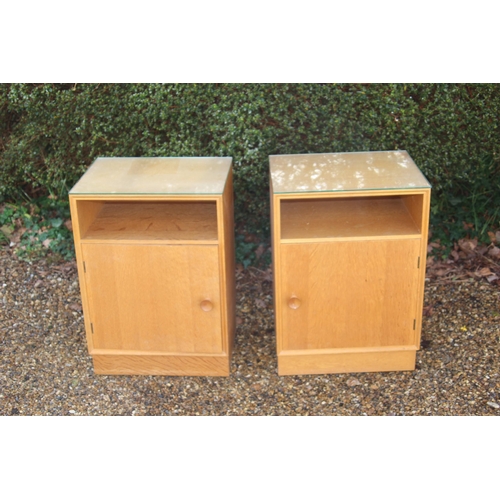 38 - PAIR OF MEREDEW BEDSIDE TABLES 
46 X 36 X 65CM