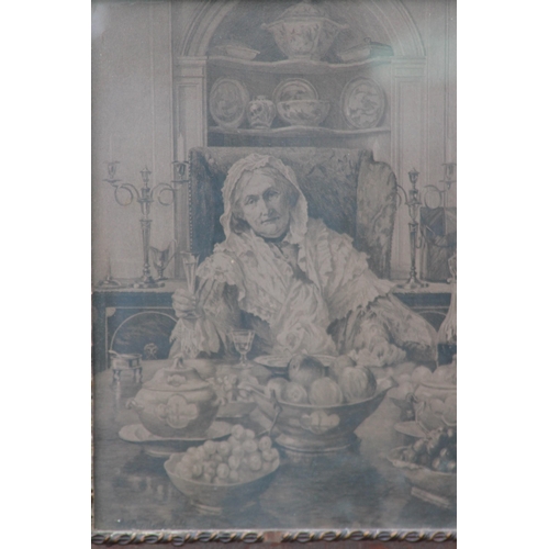 139 - 2 X ANTIQUE FRAMED BLACK AND WHITE PRINTS
56 X 47CM