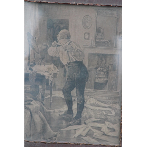 139 - 2 X ANTIQUE FRAMED BLACK AND WHITE PRINTS
56 X 47CM