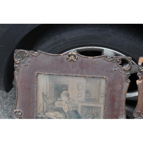 139 - 2 X ANTIQUE FRAMED BLACK AND WHITE PRINTS
56 X 47CM
