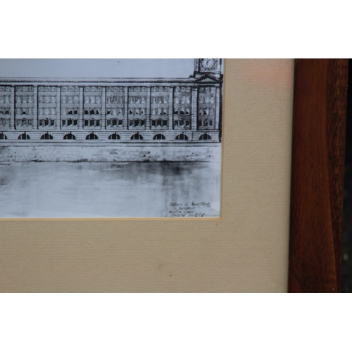 140 - 2 X VINTAGE FRAMED PICTURES OF HARRODS
56 X 50CM