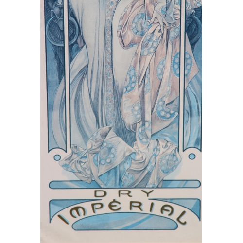 152 - OIL ON BOARD AFTER RENOIR AND AN ADVERTISING PRINT
66CM