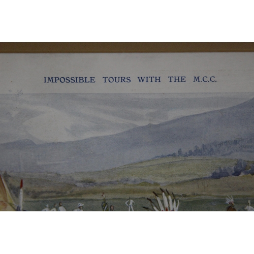 153 - 2 X PICTURES IMPOSSIBLE TOURS WITH THE M.C.C 
32 X 26.5CM