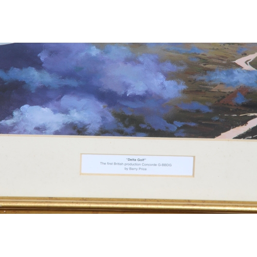 159 - 8 X MIXED LOT OF FRAMED CONCORDE PHOTOS AND SIGNED PRINTS
56 X 55CM