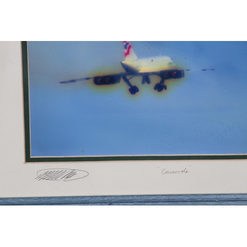 159 - 8 X MIXED LOT OF FRAMED CONCORDE PHOTOS AND SIGNED PRINTS
56 X 55CM
