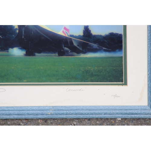 159 - 8 X MIXED LOT OF FRAMED CONCORDE PHOTOS AND SIGNED PRINTS
56 X 55CM