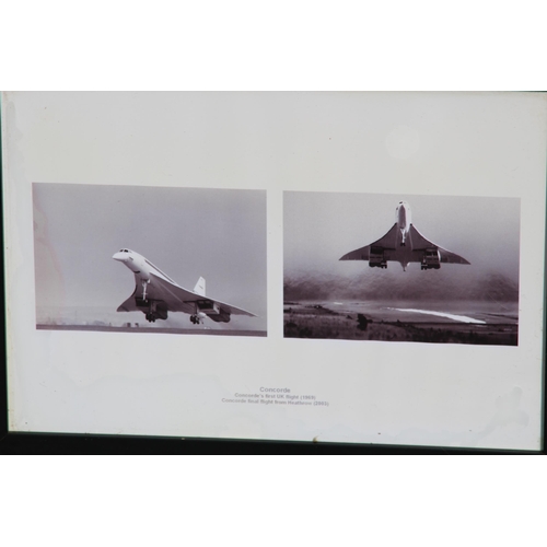 159 - 8 X MIXED LOT OF FRAMED CONCORDE PHOTOS AND SIGNED PRINTS
56 X 55CM