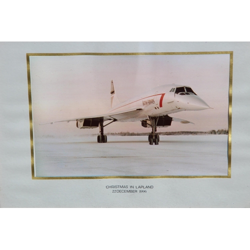 159 - 8 X MIXED LOT OF FRAMED CONCORDE PHOTOS AND SIGNED PRINTS
56 X 55CM