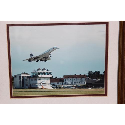 159 - 8 X MIXED LOT OF FRAMED CONCORDE PHOTOS AND SIGNED PRINTS
56 X 55CM
