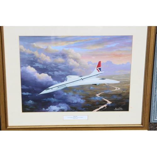 159 - 8 X MIXED LOT OF FRAMED CONCORDE PHOTOS AND SIGNED PRINTS
56 X 55CM