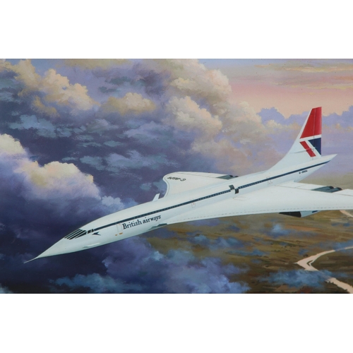 159 - 8 X MIXED LOT OF FRAMED CONCORDE PHOTOS AND SIGNED PRINTS
56 X 55CM