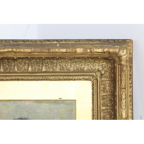 171 - TWO GILT PLASTER FRAMED PICTURES OF DOGS