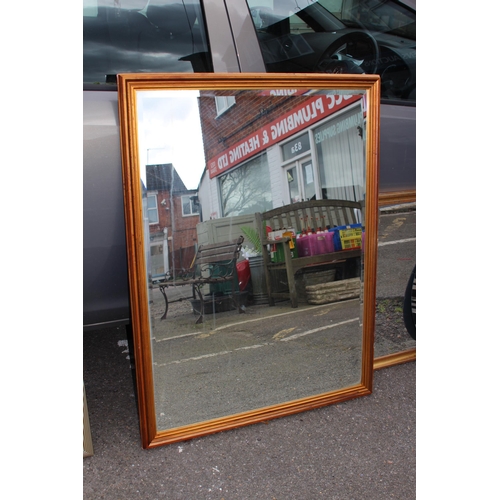 173 - SELECTION OF FOUR MIRRORS ALL WITH BARREL EDGE FINISH