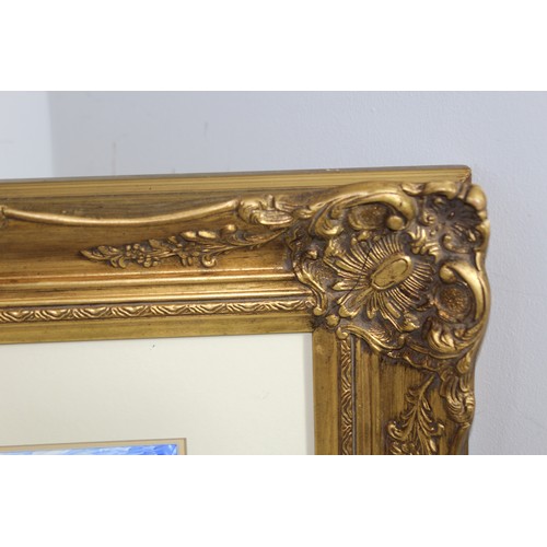 144 - PAINTING OF A RURAL COTTAGE SIGNED HOLDING