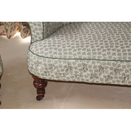 1 - EDWARDIAN STYLE SOFA AND ARMCHAIR
154 X 63 X 73CM