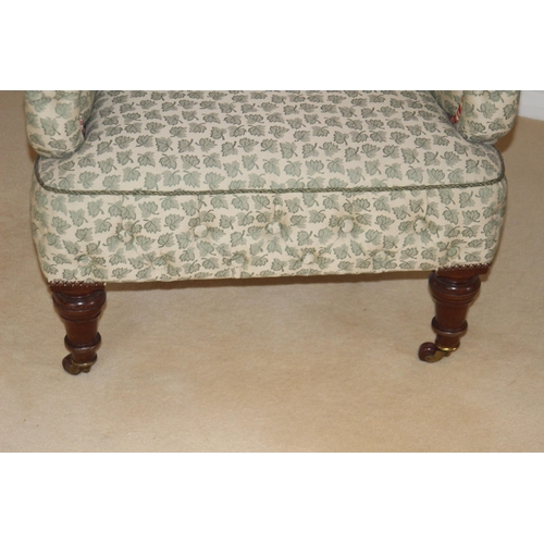 2 - 2 X EDWARDIAN STYLE ARMCHAIRS 
65 X 78 X 81CM