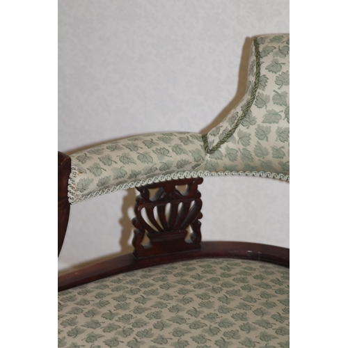 2 - 2 X EDWARDIAN STYLE ARMCHAIRS 
65 X 78 X 81CM