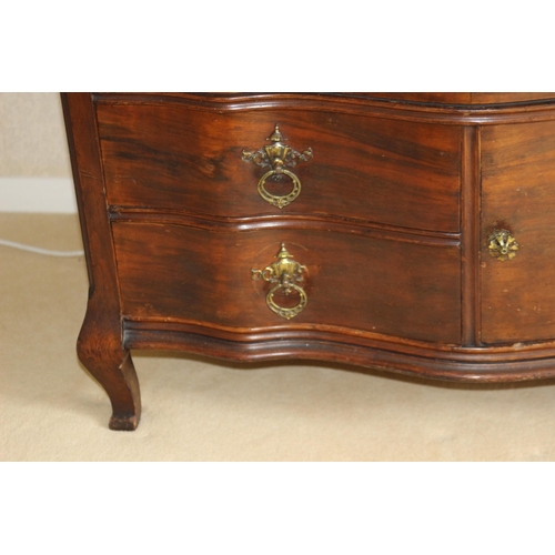 3 - EDWARDIAN CHEST OF DRAWERS 
103 X 48 X 66CM