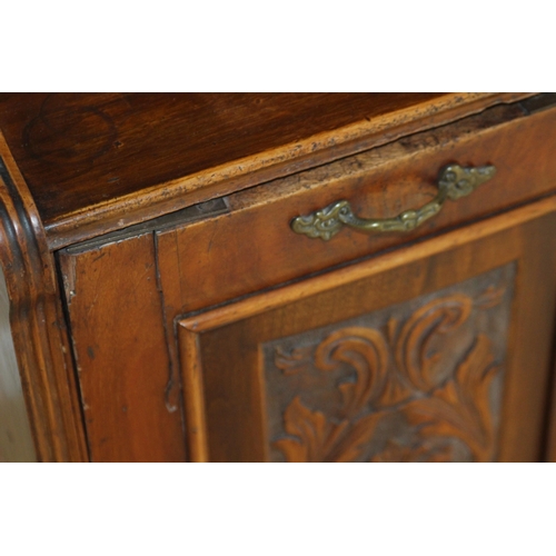 4 - EDWARDIAN COAL SCUTTLE AND 2 DINING CHAIRS 
38 X 35 X 98CM