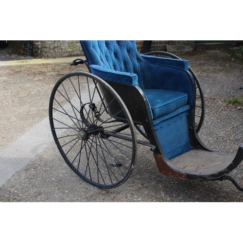 103 - ANTIQUE VICTORIAN WHEEL CHAIR 
107 X 252 X 108CM