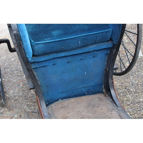 103 - ANTIQUE VICTORIAN WHEEL CHAIR 
107 X 252 X 108CM