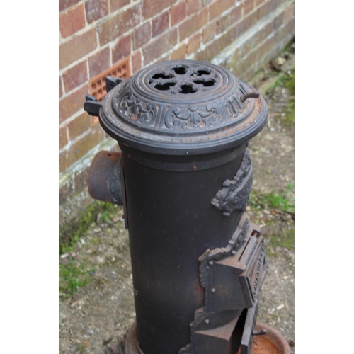 95 - VINTAGE THERMOCET NO 73 CAST IRON FIRE 
87 X 36CM