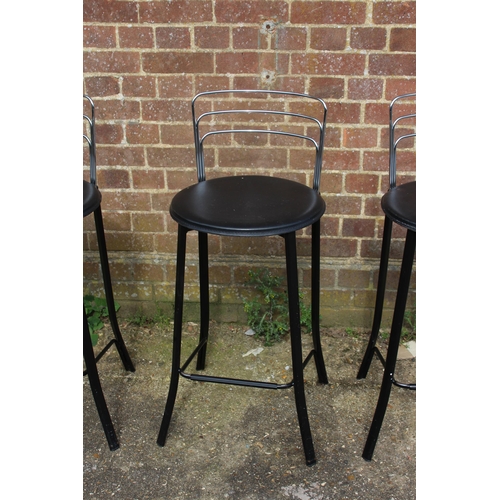 50 - 3 X RETRO ITALIAN BAR STOOLS 
41 X 41 X 93CM