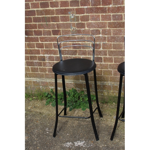 50 - 3 X RETRO ITALIAN BAR STOOLS 
41 X 41 X 93CM