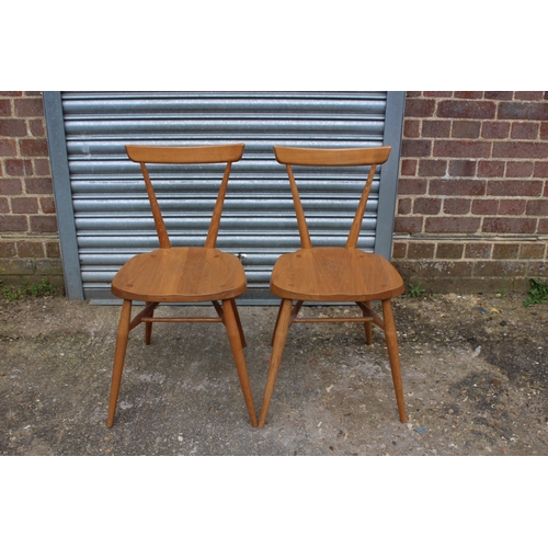 55 - PAIR OF ERCOL WINDSOR LARGE CHILD STACKING CHAIRS
37 X 39 X 74CM