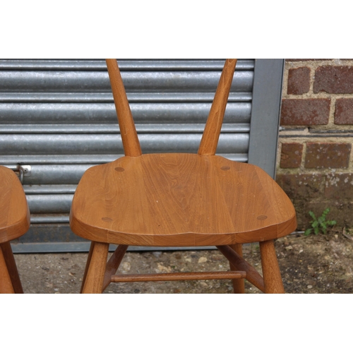 55 - PAIR OF ERCOL WINDSOR LARGE CHILD STACKING CHAIRS
37 X 39 X 74CM