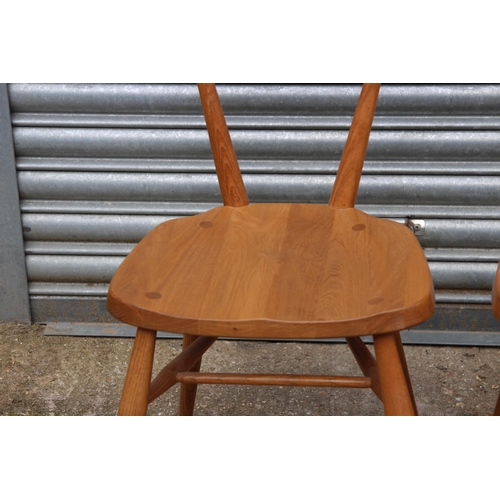 55 - PAIR OF ERCOL WINDSOR LARGE CHILD STACKING CHAIRS
37 X 39 X 74CM