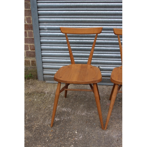 55 - PAIR OF ERCOL WINDSOR LARGE CHILD STACKING CHAIRS
37 X 39 X 74CM