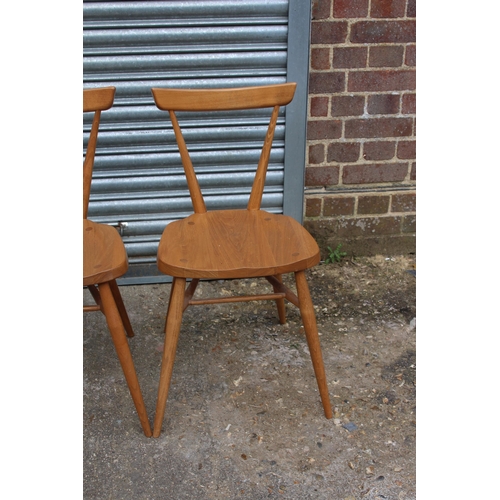 55 - PAIR OF ERCOL WINDSOR LARGE CHILD STACKING CHAIRS
37 X 39 X 74CM