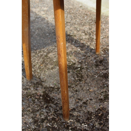 63 - 1950s  KITCHEN TABLE AND TWO CHAIRS 
90 X 60 X 77CM